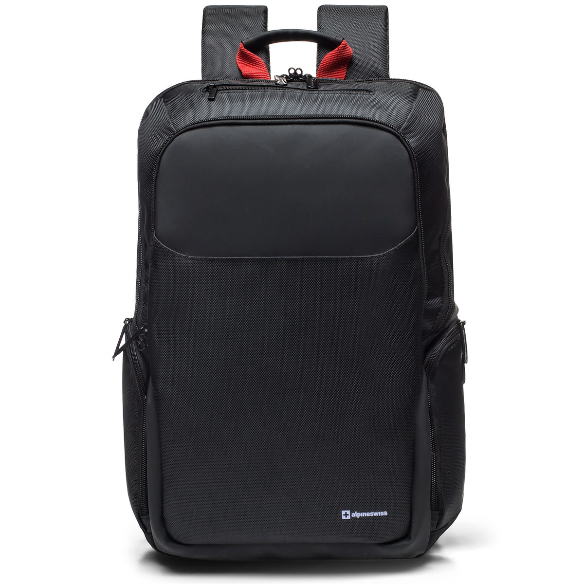 Alpine Swiss 16” Laptop Backpack Slim Travel Computer Bag Business Daypack – Black