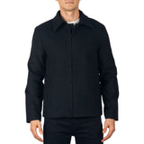 Alpine Swiss Grant Mens Jacket 28" James Dean Style Bomber with Zippered Pockets – Black