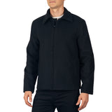 Alpine Swiss Grant Mens Jacket 28" James Dean Style Bomber with Zippered Pockets – Black
