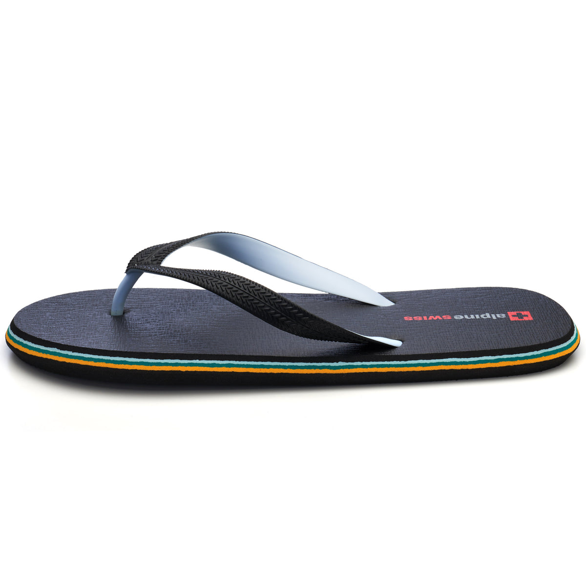 Alpine Swiss Men's Flip Flops – Black