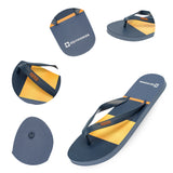 Alpine Swiss Men's Flip Flops – Orange Stripes