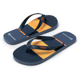 Alpine Swiss Men's Flip Flops – Orange Stripes