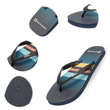 Alpine Swiss Men's Flip Flops – Sky Blue Stripes
