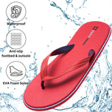 Alpine Swiss Men's Flip Flops – Red