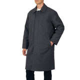 Alpine Swiss Mens Zach Knee Length Jacket Top Coat Trench Wool Blend Overcoat – Gray