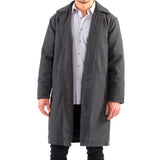 Alpine Swiss Mens Zach Knee Length Jacket Top Coat Trench Wool Blend Overcoat – Gray