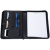 Alpine Swiss Zippered Writing Pad Business Organizer Portfolio with Tablet Sleeve – Black