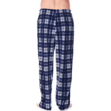 Alpine Swiss Mens Pajama Set Cotton Top Flannel Fleece Pants PJ Lounge Sleepwear – Blue