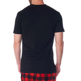 Alpine Swiss Mens Pajama Set Cotton Top Flannel Fleece Pants PJ Lounge Sleepwear – Red