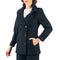 Alpine Swiss Emma Womens Peacoat Jacket Wool Blazer Double Breasted Overcoat – Black