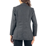 Alpine Swiss Emma Womens Peacoat Jacket Wool Blazer Double Breasted Overcoat – Gray