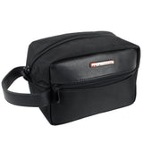 Alpine Swiss Hudson Shaving Kit Dopp Kit Overnight Toiletry Bag Travel Case New – Black