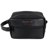 Alpine Swiss Hudson Shaving Kit Dopp Kit Overnight Toiletry Bag Travel Case New – Black