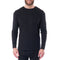 Alpine Swiss Mens Thermal Long Sleeve Top Waffle Knit Shirt Base Layer Underwear – Black