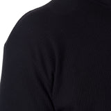 Alpine Swiss Mens Thermal Long Sleeve Top Waffle Knit Shirt Base Layer Underwear – Black