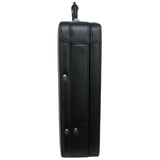 Alpine Swiss Mens Briefcase Expandable Genuine Leather Attache Briefcase For Men – Black
