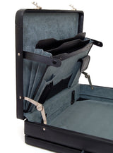 Alpine Swiss Mens Briefcase Expandable Genuine Leather Attache Briefcase For Men – Black