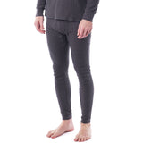 Alpine Swiss Mens Thermal Underwear Bottoms Waffle Long Johns Base Layer Pant – Gray