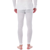 Alpine Swiss Mens Thermal Underwear Bottoms Waffle Long Johns Base Layer Pant – White