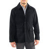 Alpine Swiss Wyat Mens Wool Blend Classic Barn Coat Cargo Pocket Military Jacket – Black