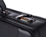 Alpine Swiss Mens Briefcase Hard Side Business Case Expandable Attache Case For Men – Black
