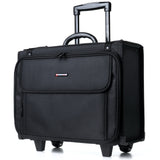 Alpine Swiss Rolling Briefcase Laptop Bag For Men Women Hard Side Catalog Case – Black