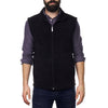 Alpine Swiss Mens Full Zip Up Fleece Vest Lightweight Warm Sleeveless Jacket – Black