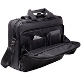 Alpine Swiss Messenger Bag Leather 15.6 Laptop Briefcase Portfolio Business Case – Black