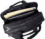 Alpine Swiss Messenger Bag Leather 15.6 Laptop Briefcase Portfolio Business Case – Black