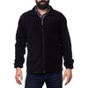 Alpine Swiss Trent Mens Full Zip Up Fleece Jacket Soft Casual Warm Zipper Coat – Black