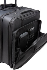 Alpine Swiss Rolling Briefcase Wheeled Overnight Carry on Bag up to 15.6” Laptop – Black