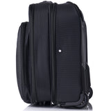 Alpine Swiss Rolling Briefcase Wheeled Overnight Carry on Bag up to 15.6” Laptop – Black