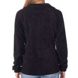 Alpine Swiss Womens Full Zipper Soft Polar Fleece Jacket Lightweight Warm Coat – Black