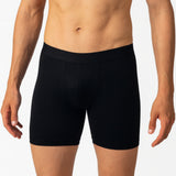 Alpine Swiss Mens Boxer Briefs 3 Pack Underwear Breathable Comfortable Trunks – White Blue Black