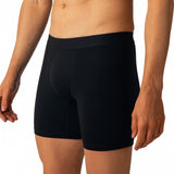 Alpine Swiss Mens Boxer Briefs 3 Pack Underwear Breathable Comfortable Trunks – Black Blue Gray