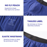 Alpine Swiss Mens Boxer Briefs 3 Pack Underwear Breathable Comfortable Trunks – Gray Blue White