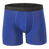Alpine Swiss Mens Boxer Briefs 3 Pack Underwear Breathable Comfortable Trunks – Blue