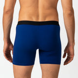 Alpine Swiss Mens Boxer Briefs 3 Pack Underwear Breathable Comfortable Trunks – Black Blue Gray
