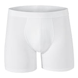 Alpine Swiss Mens Boxer Briefs 3 Pack Underwear Breathable Comfortable Trunks – White