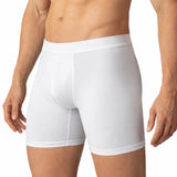 Alpine Swiss Mens Boxer Briefs 3 Pack Underwear Breathable Comfortable Trunks – White Fly