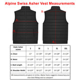 Alpine Swiss Mens Lightweight Down Alternative Puffer Vest Sleeveless Jacket – Red
