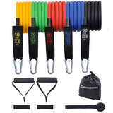 Alpine Swiss Exercise Resistance Bands with Handles Workout Fitness Tube Bands – 150 LB