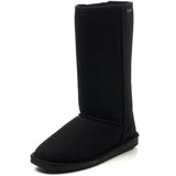 Alpine Swiss Women’s Mid-Calf Winter Boots 11” Faux Shearling Aussie Style Suede – Black