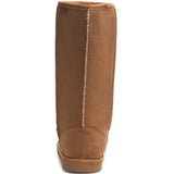 Alpine Swiss Women’s Mid-Calf Winter Boots 11” Faux Shearling Aussie Style Suede – Chestnut