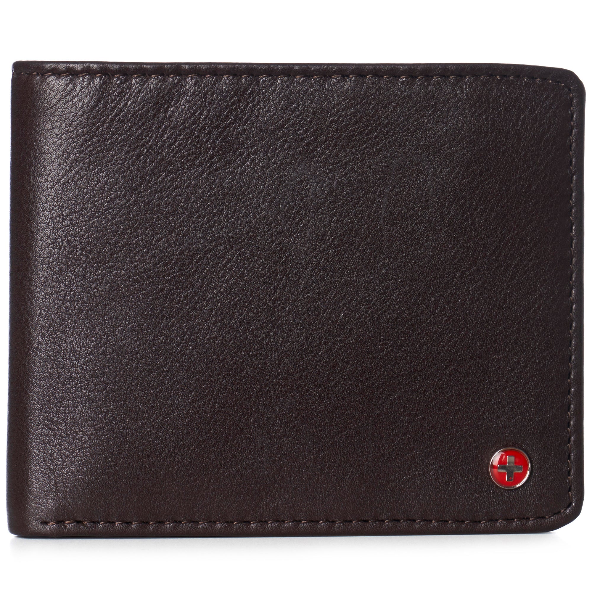 Alpine Swiss RFID Luka Men's Flip ID Wallet Deluxe Capacity Bifold
