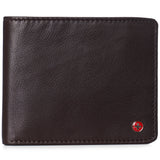 Alpine Swiss RFID Luka Men's Flip ID Wallet Deluxe Capacity ID Bifold With Divided – Soft Nappa Brown