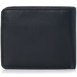 Alpine Swiss RFID Protected Men’s Max Coin Pocket Bifold Wallet with Divided Bill – Soft Nappa Black