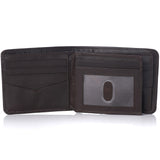 Alpine Swiss RFID Protected Men’s Max Coin Pocket Bifold Wallet with Divided Bill – Soft Nappa Brown