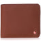 Alpine Swiss RFID Mathias Mens Wallet Deluxe Capacity Passcase Bifold With Divided – Smooth Finish Tan
