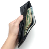 Alpine Swiss RFID Protected Men’s Max Coin Pocket Bifold Wallet with Divided Bill – Nappa Black